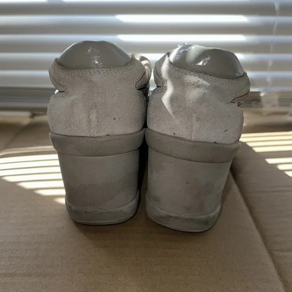 Easy Spirit Beige Wedge Sneakers - Picture 3 of 6